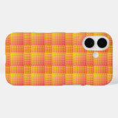 Red Yellow Checker Abstract Pattern Case-Mate iPhone Case (Achterkant (horizontaal))
