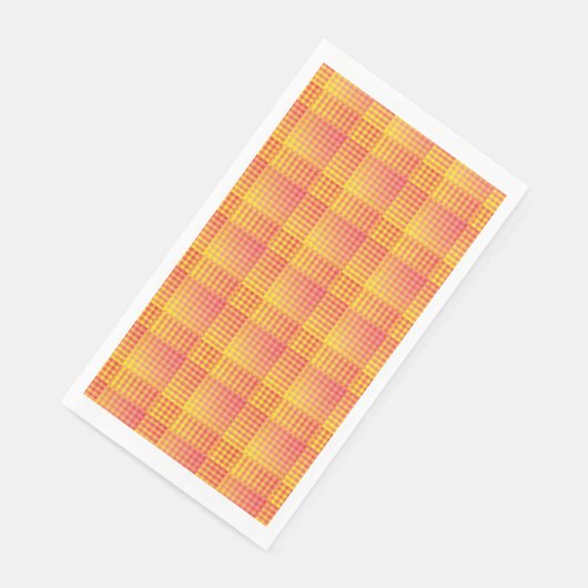 Red Yellow Checker Abstract Pattern Servet (Hoek)