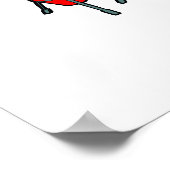 Red Yellow Congas in standaard grafisch afbeelding Poster (Hoek)