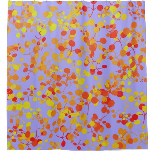 Red Yellow en Oranje Esteit Seeds Design Douchegordijn (Voorkant)