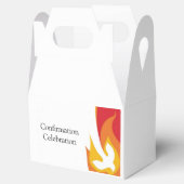 Red Yellow Fire and Dove-bevestiging bewerkbaar Bedankdoosjes (Geopend)