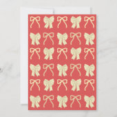 Red Yellow/Gold Bow Horse Chinese New Year Party Kaart (Achterkant)