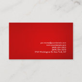 Red Yellow Modern unieke consultant Visitekaartje (Achterkant)