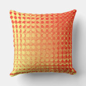 Red Yellow Multi Layer Polka Dot Fade Throw Pillow Kussen (Achterkant)