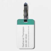 Red & Yellow NO-MAJ™-badge Bagagelabel (Achterkant verticaal)