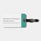 Red & Yellow NO-MAJ™-badge Bagagelabel (Achterkant horizontaal)