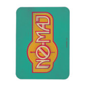 Red & Yellow NO-MAJ™-badge Magneet (Verticaal)