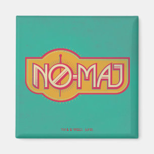 Red & Yellow NO-MAJ™-badge Magneet