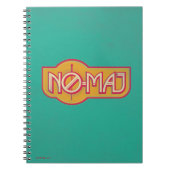 Red & Yellow NO-MAJ™-badge Notitieboek (Voorkant)