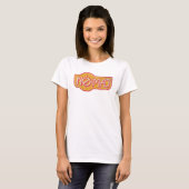 Red & Yellow NO-MAJ™-badge T-shirt (Voorkant volledig)