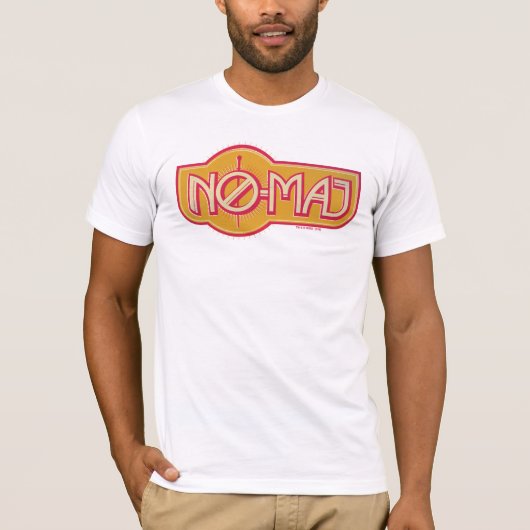 Red & Yellow NO-MAJ™-badge T-shirt (Voorkant)