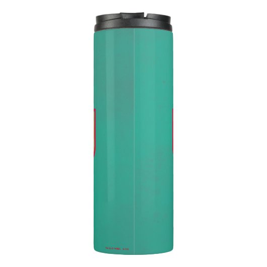 Red & Yellow NO-MAJ™-badge Thermosbeker (Achterkant)