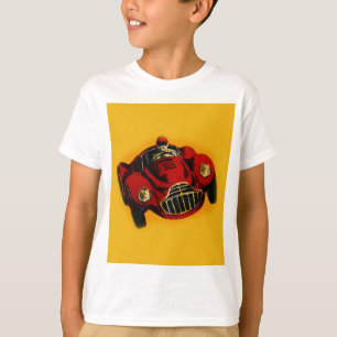 Red Yellow Old Auto Racing Car T-shirt