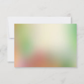 Red Yellow Oranje Green Modern Abstracte Kunst Notitiekaartje (Achterkant)