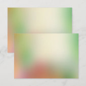 Red Yellow Oranje Green Modern Abstracte Kunst Notitiekaartje (Voorkant / Achterkant)