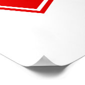 Red Yellow Oranje White Nurse EMS Star of Life Poster (Hoek)