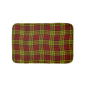 Red Yellow Plaid Checker Seamless Pattern Badmat (Voorkant)