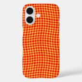 Red Yellow Plaid Checker Seamless Pattern Case-Mate iPhone Case (Achterkant)