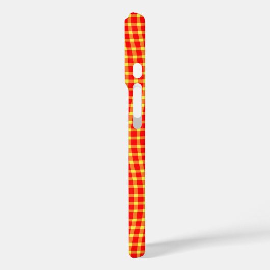 Red Yellow Plaid Checker Seamless Pattern Case-Mate iPhone Case (Achterkant / Links)