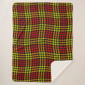 Red Yellow Plaid Checker Seamless Pattern Sherpa Deken (Voorkant)