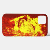 Red Yellow Pop Art Lion Case-Mate iPhone Case (Achterkant (horizontaal))