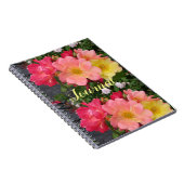 Red Yellow Rose Flower Florence Rozen Journal Notitieboek (Rechterzijde)