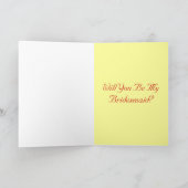 Red Yellow Rose "Will you be My Bridesmaid" (Binnen)