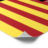 Red Yellow Striped Firetruck Birthday Party Banner Poster (Hoek)