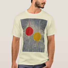 Red yellow Sun Spot Polka Dots Abstract T-shirt