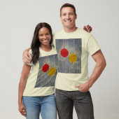 Red yellow Sun Spot Polka Dots Abstract T-shirt (Unisex)