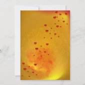 Red & Yellow Traditional Wedding Invitation | Kaart (Achterkant)