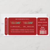 Red Yes Day Christmas Gift Voucher (Voorkant)