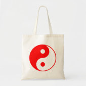 Red Yin Yang Canvas tas (Voorkant)