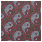 Red Yin Yang Pattern Stof (Swatch)