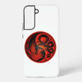 Red Yin Yang Samsung Galaxy Hoesje (Achterkant)