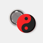 Red Yin Yang Symbol Magneet (Voorkant / Achterkant)