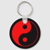 Red Yin Yang Symbol Sleutelhanger (Voorkant)