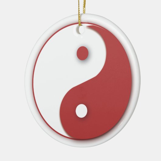 Red Yinyang ornament (Links)