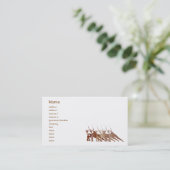 Red Yoga - Business Visitekaartje (Staand voorkant)