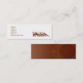 Red Yoga - Skinny Mini Visitekaartje (Voorkant / Achterkant)