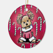 Red Yorkie Terrier Dog Ornament (Links)