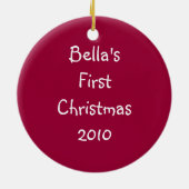 Red Yorkie Terrier Dog Ornament (Achterkant)