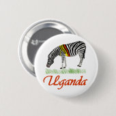 Red Zebra reeks Ronde Button 5,7 Cm (Voorkant /achterkant)