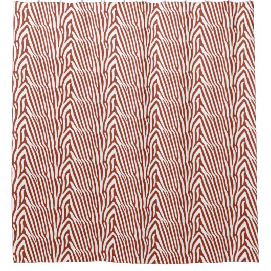 RED ZEBRA STRIPES DOUCHEGORDIJN (Voorkant)
