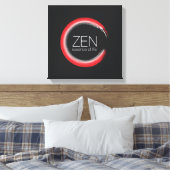 Red Zen Canvas Afdruk (Insitu (Slaapkamer))
