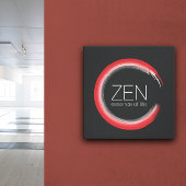 Red Zen Canvas Afdruk