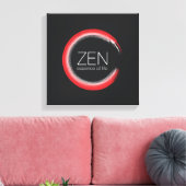 Red Zen Canvas Afdruk (Insitu (Woonkamer))