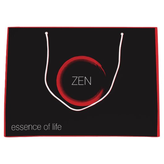 Red Zen Large Gift Bag Groot Cadeauzakje (Voorkant)