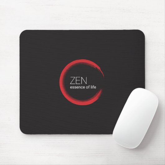 Red Zen Mousepad Muismat (Met muis)
