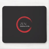Red Zen Mousepad Muismat (Voorkant)